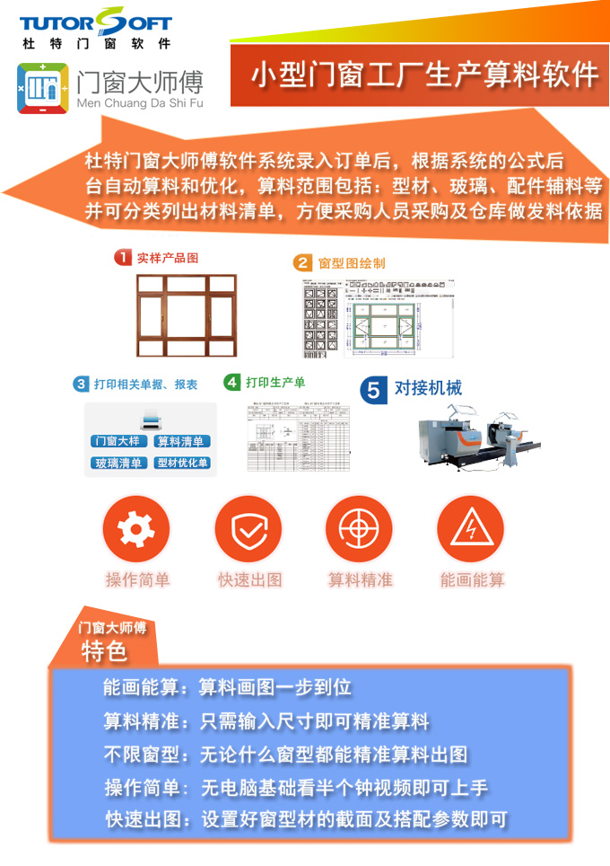 推拉门下料软件